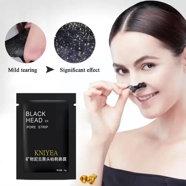 1pcs 6g Black Face Mask Blackhead Black Head Remover Makeup Peel Masks Acne Beauty Cleaning Mask Black Black From Dots Skin - Image 3
