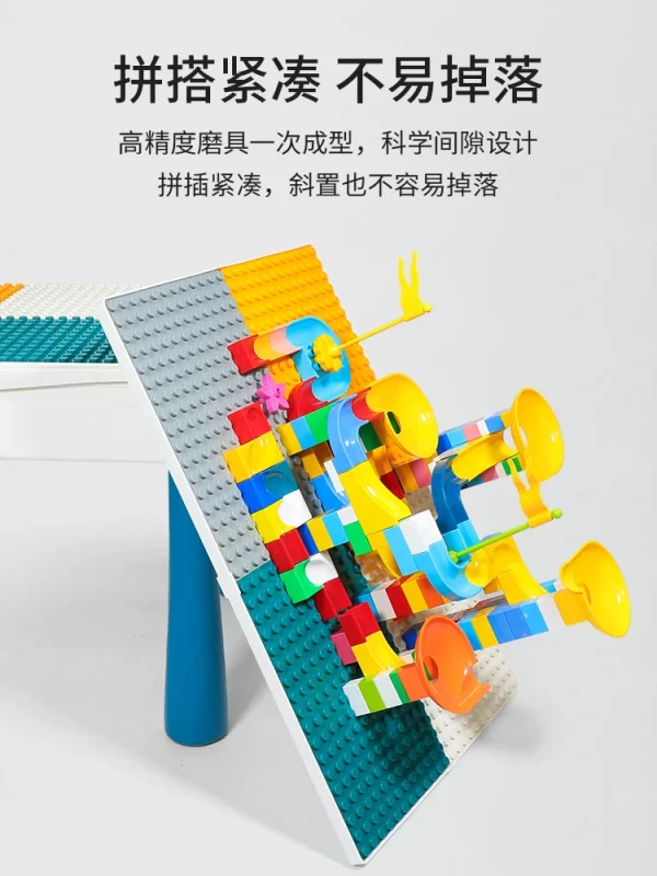 Building block table, children's multifunctional toy table, boy's puzzle toy, puzzle baby building block game table, large parti - Image 4
