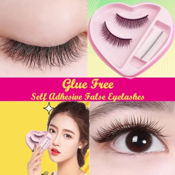 False Eyelashes Reusable Self-adhesive Lashes Glue-free Extension Makeup Beauty Strip Professional Tools Eyelash Full O6s9 - Image 2