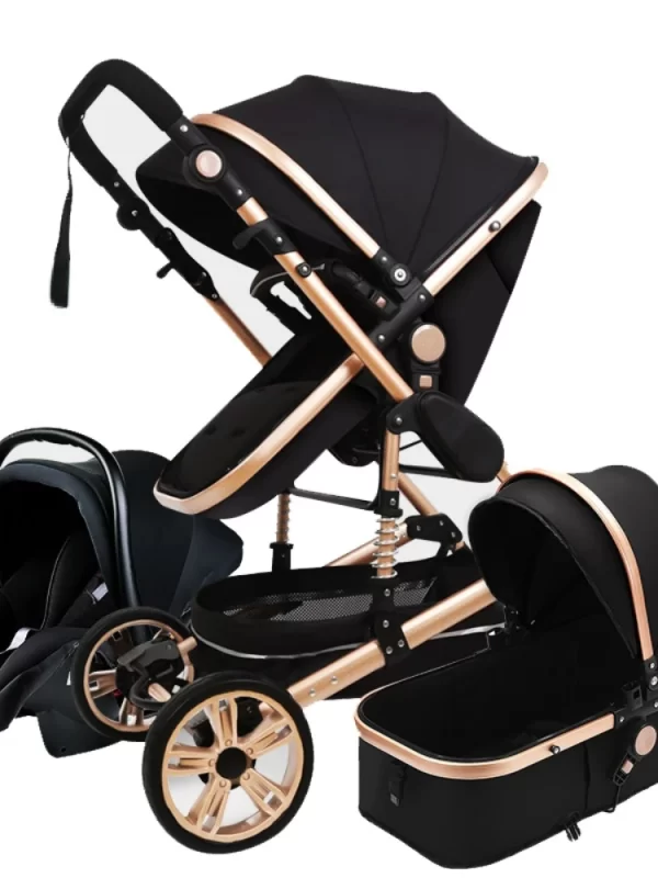 Luxury Baby Stroller High Landview 3 in 1 Baby Stroller Portable Baby Pushchair Baby Pram Baby Comfort for Newborn - Image 2