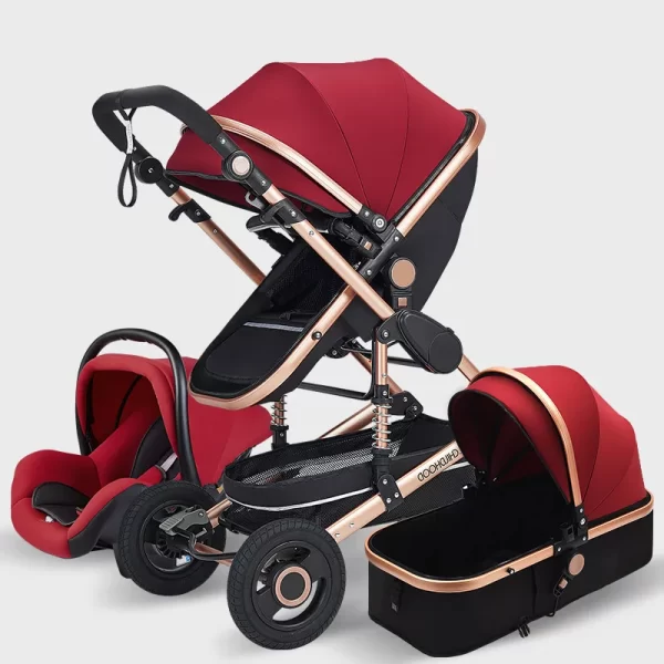Luxury Baby Stroller High Landview 3 in 1 Baby Stroller Portable Baby Pushchair Baby Pram Baby Comfort for Newborn - Image 5
