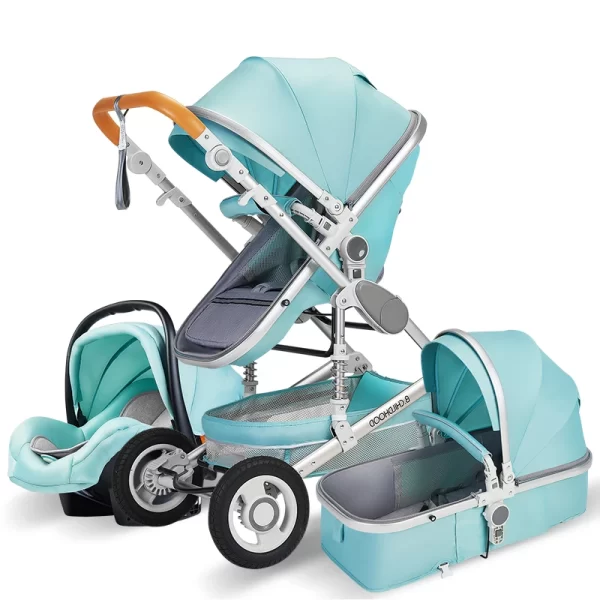 Luxury Baby Stroller High Landview 3 in 1 Baby Stroller Portable Baby Pushchair Baby Pram Baby Comfort for Newborn - Image 6