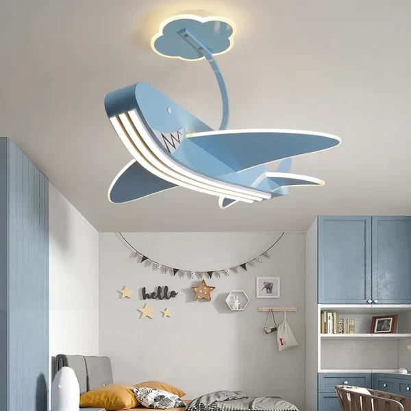New Children's Room Lighting Baby Boys Kids Room Cartoon Ceiling Light Bedroom Chandelier Pendant Lamp Люстра Потолочная - Image 2