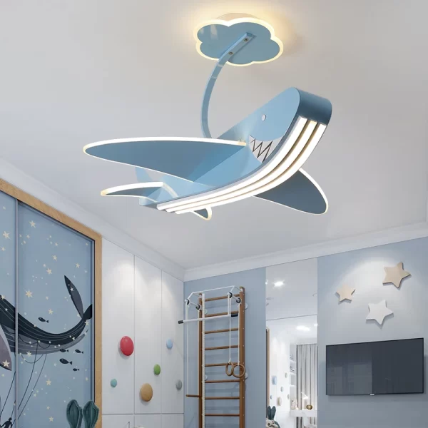 New Children's Room Lighting Baby Boys Kids Room Cartoon Ceiling Light Bedroom Chandelier Pendant Lamp Люстра Потолочная - Image 5