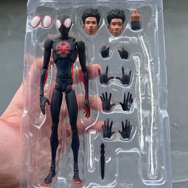 SHF Miles Morales Gwen Stacy Action Figures Spider Across the Spider-Verse Figure PVC Model Toys - Image 2