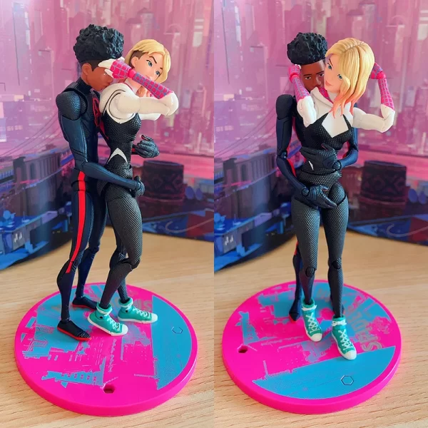 SHF Miles Morales Gwen Stacy Action Figures Spider Across the Spider-Verse Figure PVC Model Toys - Image 6