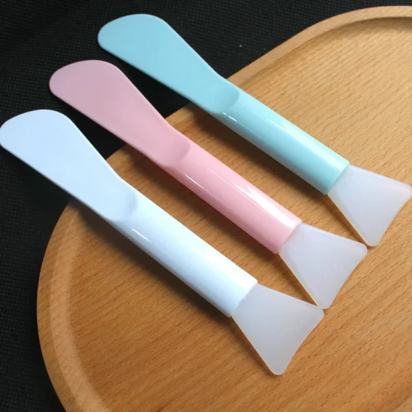 Silicone Facial Mask Brush Soft Head With Scraper Integrated Dual-use Mud Film Brush DIY Film Adjusting Beauty Tool Beauty - Image 4