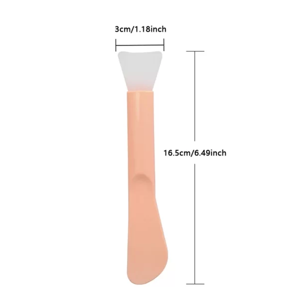 Silicone Facial Mask Brush Soft Head With Scraper Integrated Dual-use Mud Film Brush DIY Film Adjusting Beauty Tool Beauty - Image 6
