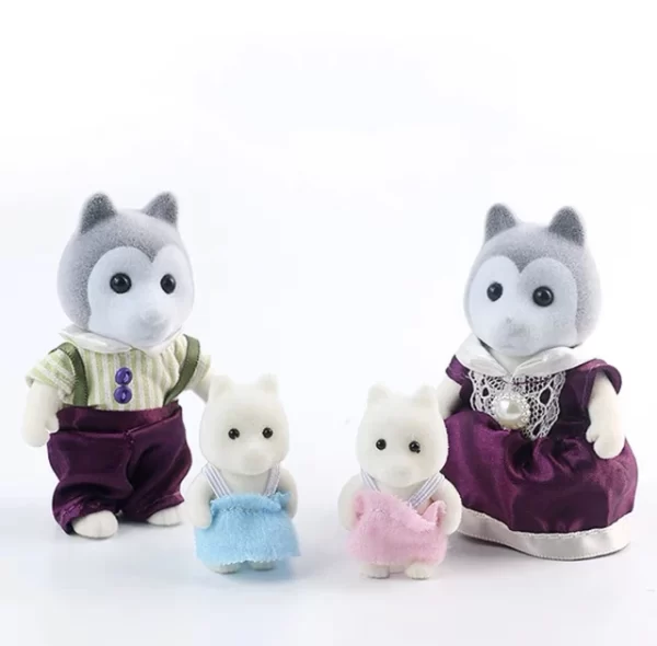 Simulation Forest Rabbit Family DIY Playset Mini Rabbit Bear Figure Toy Dolls Kids Gifts - Image 2