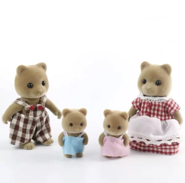 Simulation Forest Rabbit Family DIY Playset Mini Rabbit Bear Figure Toy Dolls Kids Gifts - Image 5