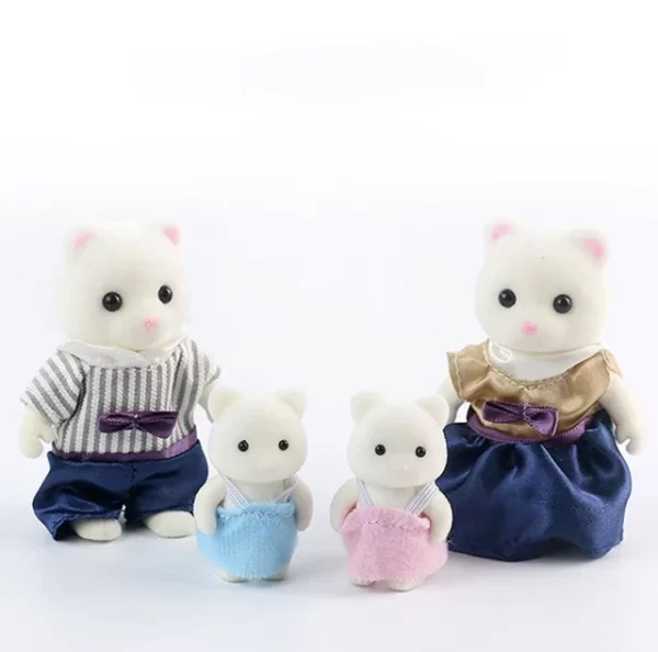 Simulation Forest Rabbit Family DIY Playset Mini Rabbit Bear Figure Toy Dolls Kids Gifts - Image 6