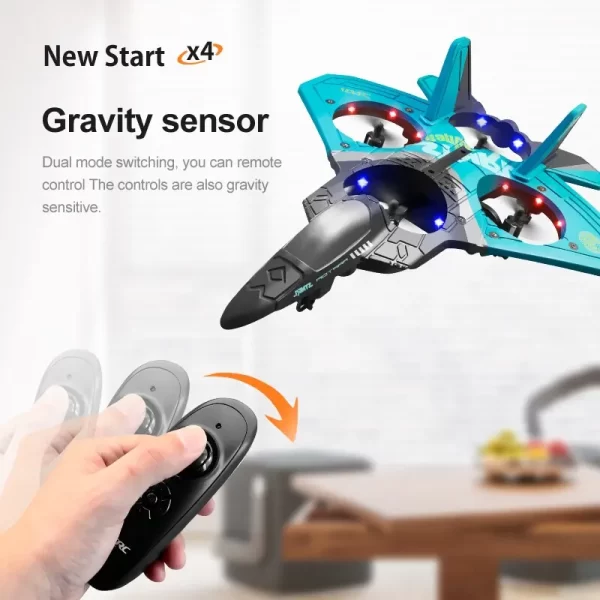 V17 RC Remote Control Airplane 2.4G Remote Control Fighter Hobby Plane Glider Airplane EPP Foam Toys RC Drone Kids Gift - Image 3