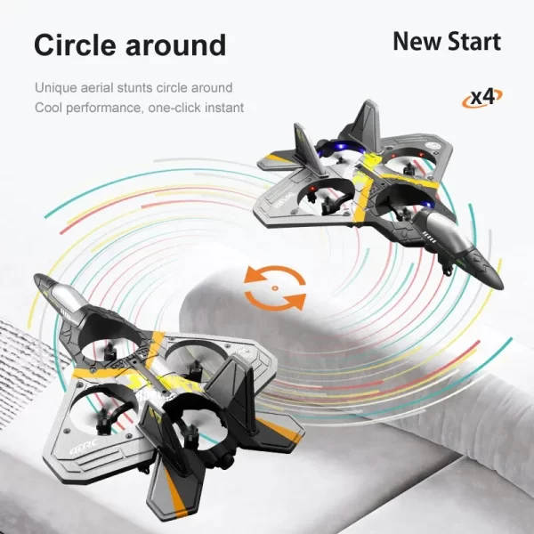 V17 RC Remote Control Airplane 2.4G Remote Control Fighter Hobby Plane Glider Airplane EPP Foam Toys RC Drone Kids Gift - Image 4
