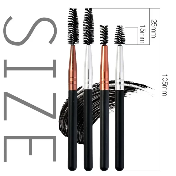 Women Portable Beauty Cosmetic Tool Brows Lash Eyebrow Brushes Eyelash Mascara Brushes Makeup Brush Eyelash Applicator Wands - Image 6